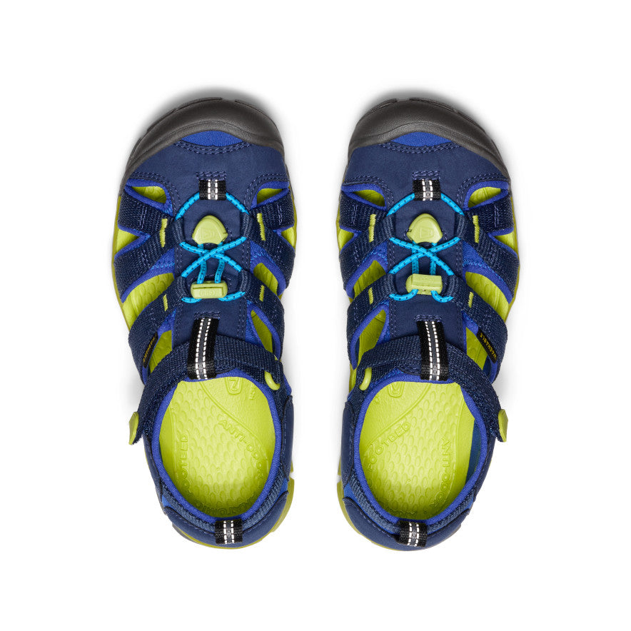 Big Kids' Seacamp II CNX | Naval Academy/Chartreuse | KEEN Footwear