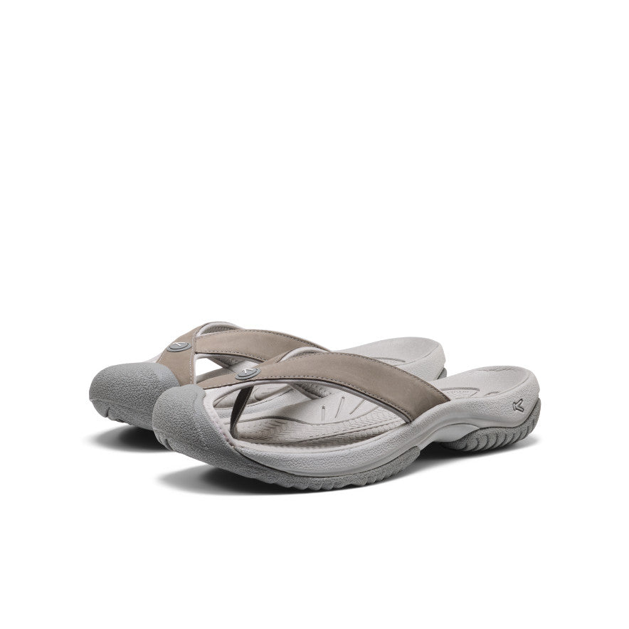 靴 KEEN STABRIDGE WAIMEA TG Apartment 27cm Men's Waimea Leather Flip-Flop | Monochrome/Steel Grey | KEEN Footwear