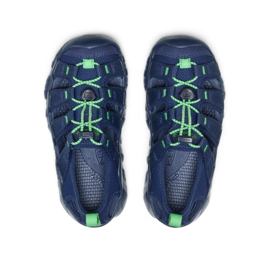 Big Kids' Hyperport H2 Sandal | Naval Academy/Vibrant Green | KEEN