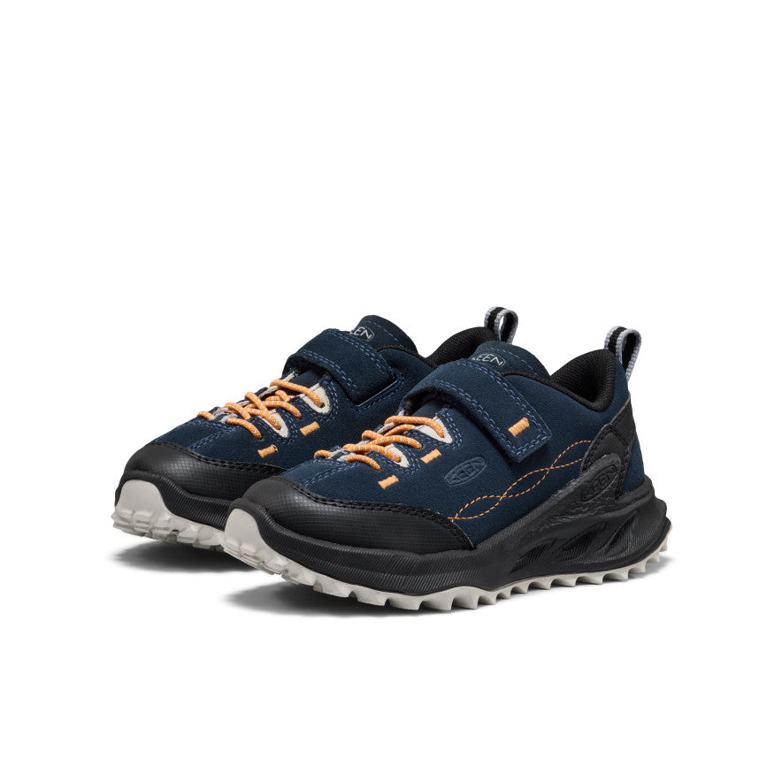 Kaya❤️ Little Kid's Jasper Zionic Sneaker | Naval Academy/Flame Orange