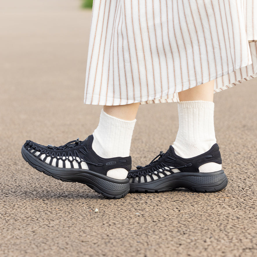☆3回☆KEEN24.5☆UNEEK☆ASTORIA ☆WOMEN 黒 Women's 2-Cord Wedge Sandals | Black | KEEN Footwear