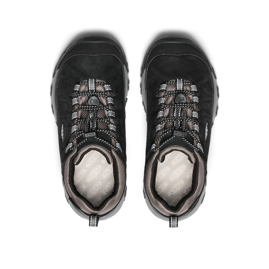 hiking boots keen targhee low wp youth Big Kids' Targhee IV Waterproof Hiking Shoe Black/Steel Grey KEEN  Footwear