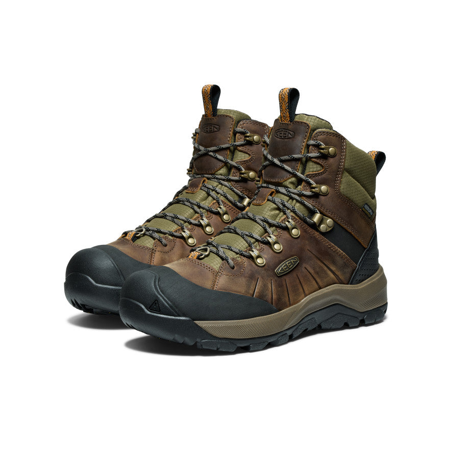 Men's Revel IV Polar Waterproof Boot | Bison/Orange Pepper | KEEN