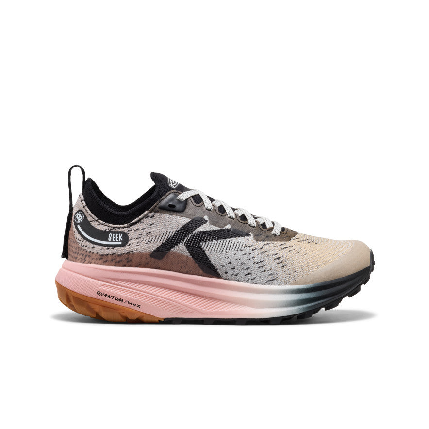 Women's Seek Trail Running Shoe | Black/Sunset Sand | KEEN Footwear