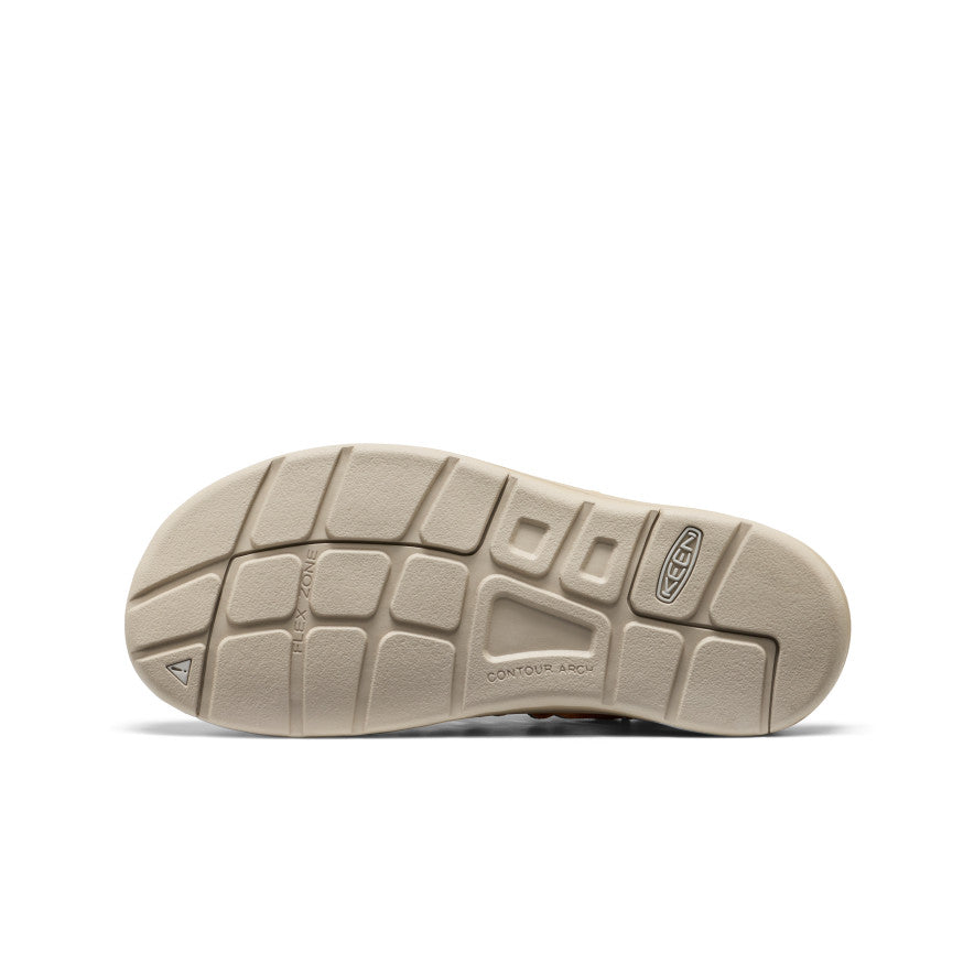 All Gender UNEEK Leather Sneaker | Oak Buff/Plaza Taupe | KEEN