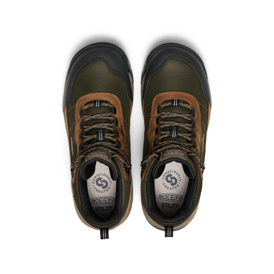 Men's Skokie Waterproof Work Boot (Soft Toe) | Forest Night/Black