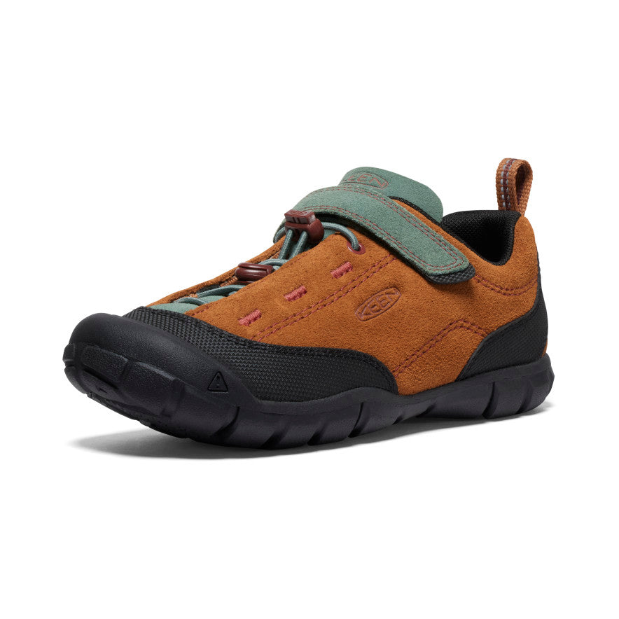 Big Kids' Jasper II KEEN Maple/Dark Forest Leather Shoe | KEEN
