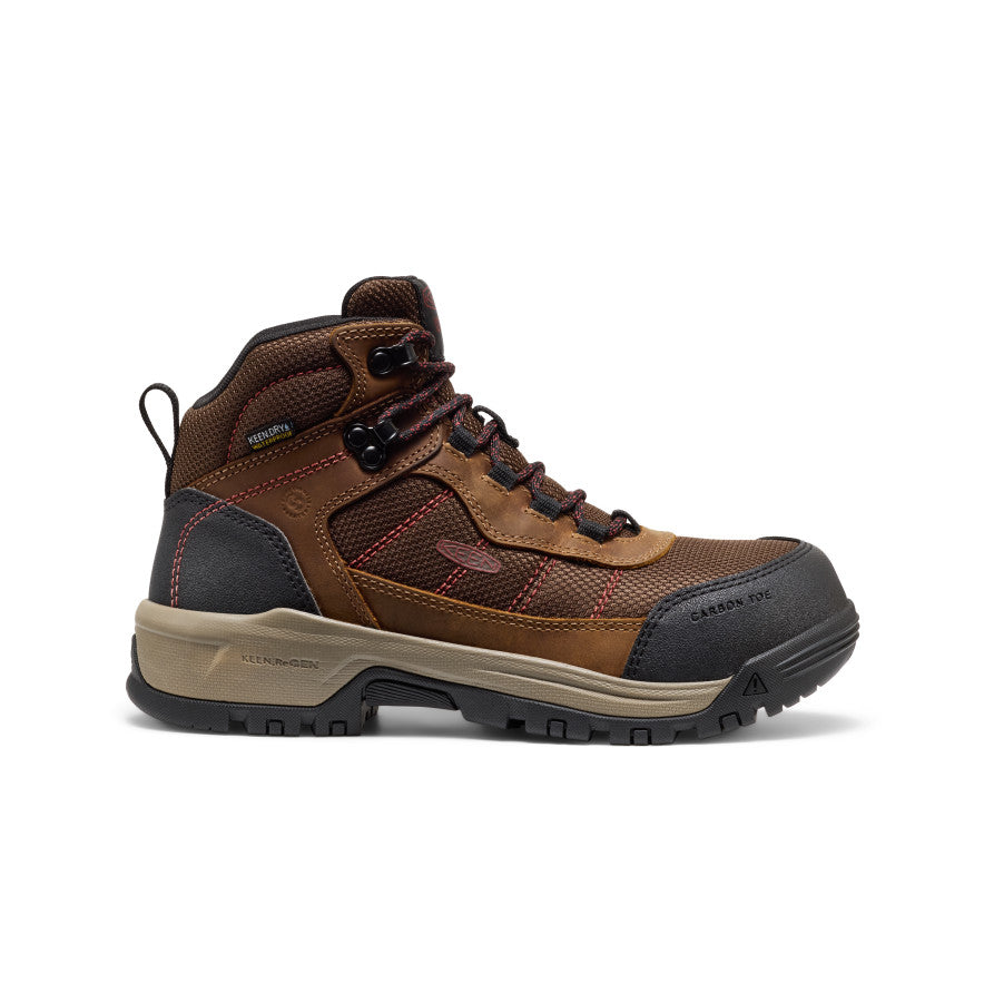 KEEN / シューズ/26.5cm/BRW/010722 Women's Skokie Waterproof Work Boot (Carbon Toe) | Bison/Black