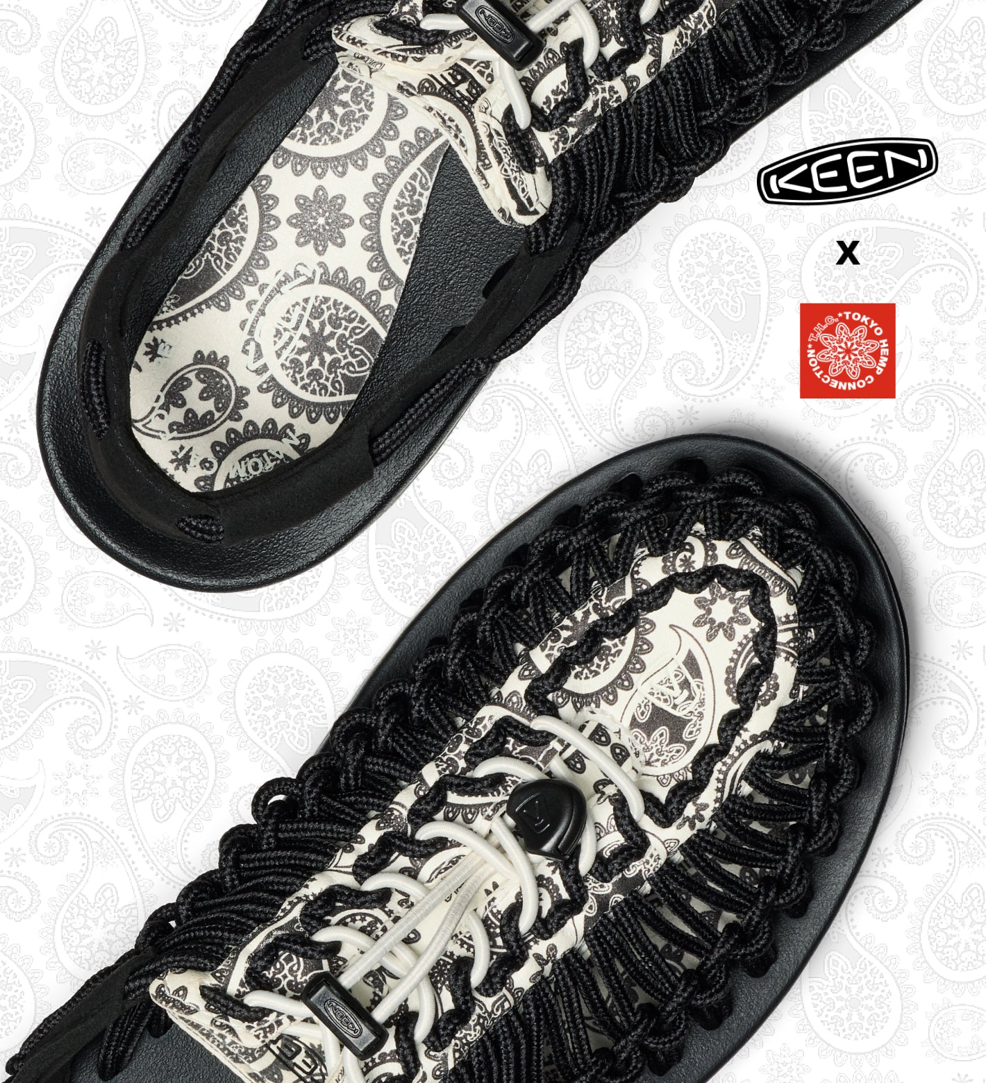 Men's UNEEK Sneaker x T.H.C. | Blk Raven Paisley | KEEN Footwear