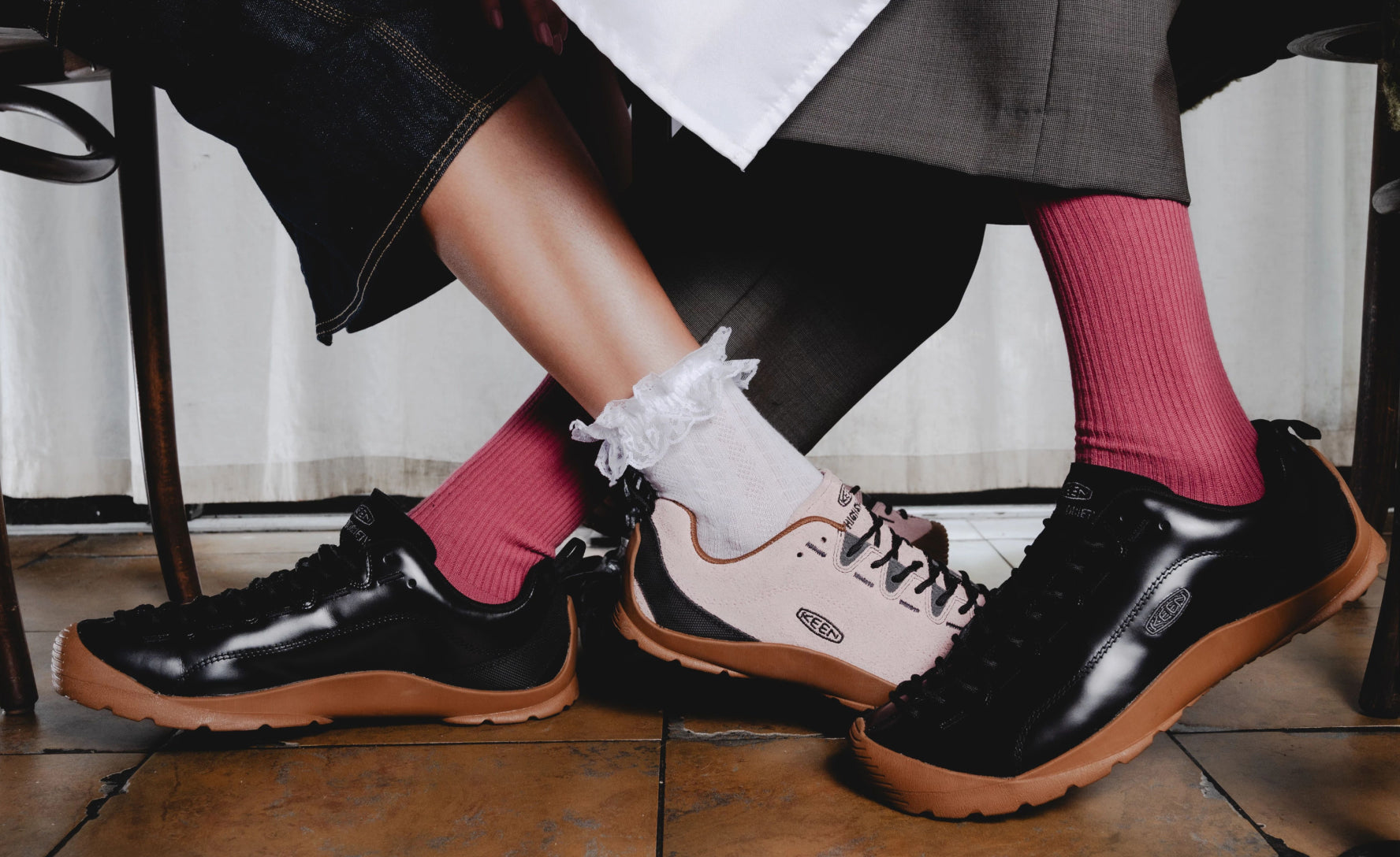 Women's Jasper Sneaker x Highsnobiety | Pink/Gum | KEEN Footwear