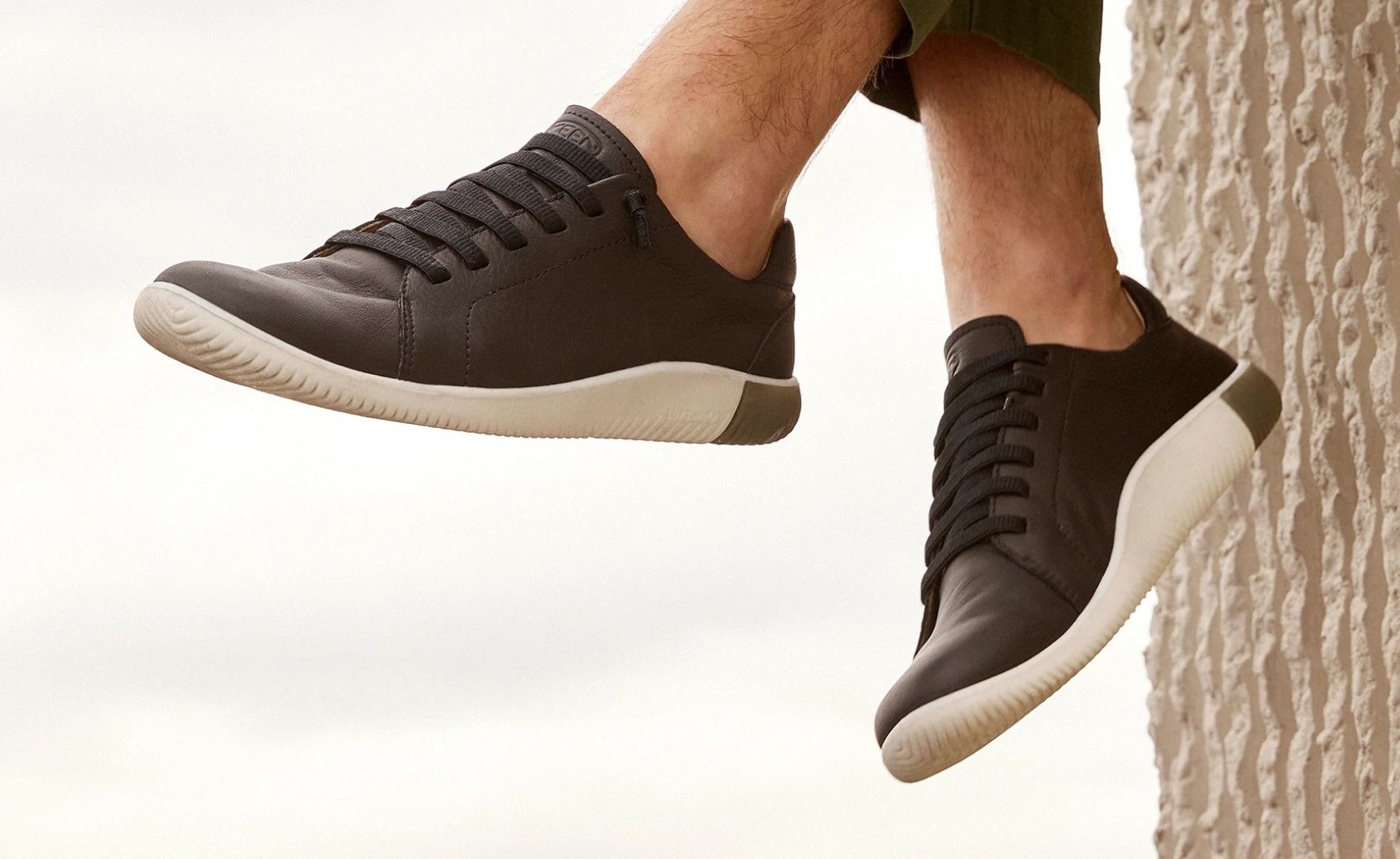 Men's White Leather Sneakers - KNX Lace | KEEN Footwear