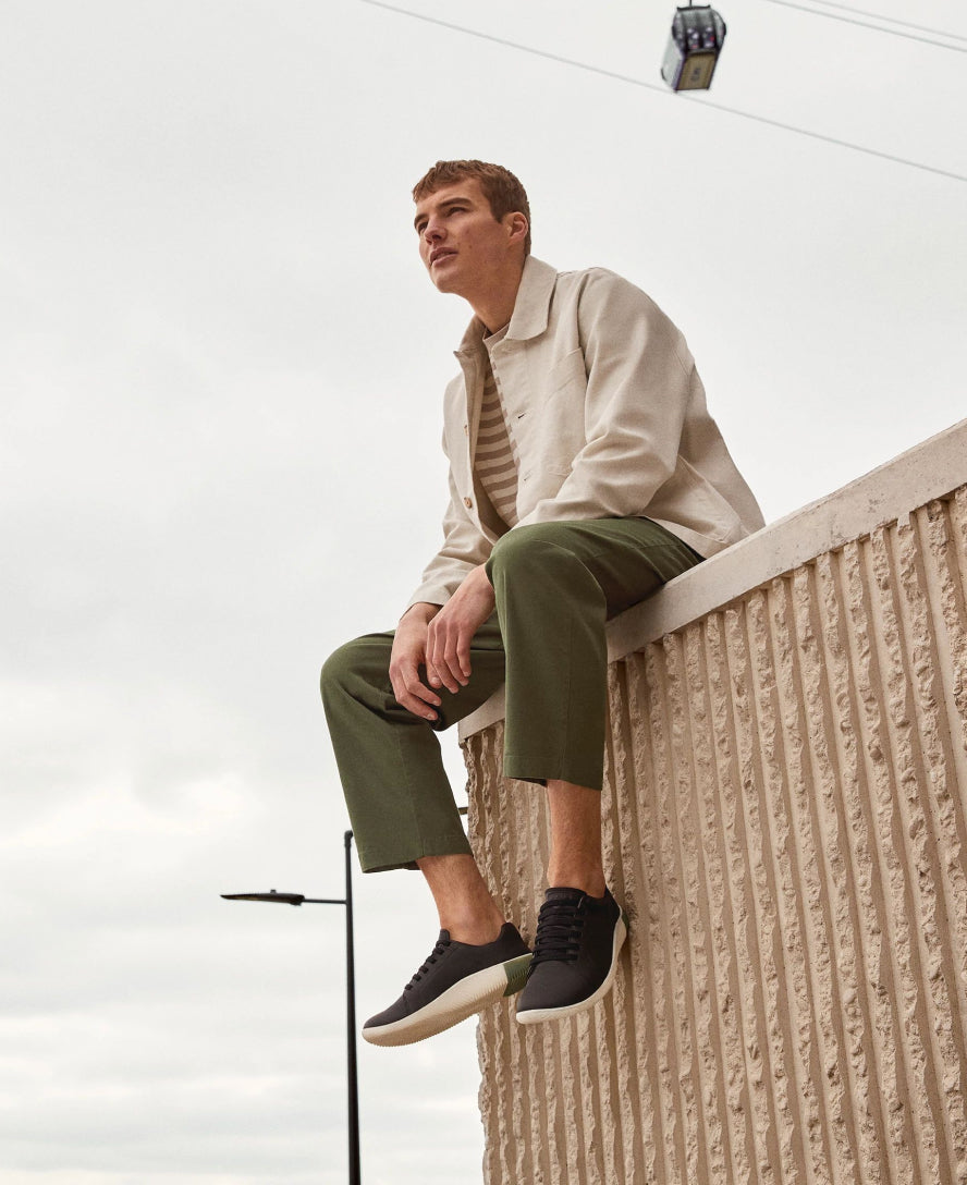 (取寄) キーン メンズ レース KEEN men KEEN KNX Lace Black/Star White Men's Black Leather Sneakers - KNX Lace | KEEN Footwear