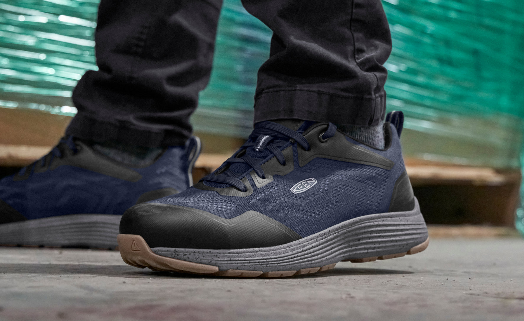 Men's Aluminum Toe Work Sneakers | Black | KEEN Footwear