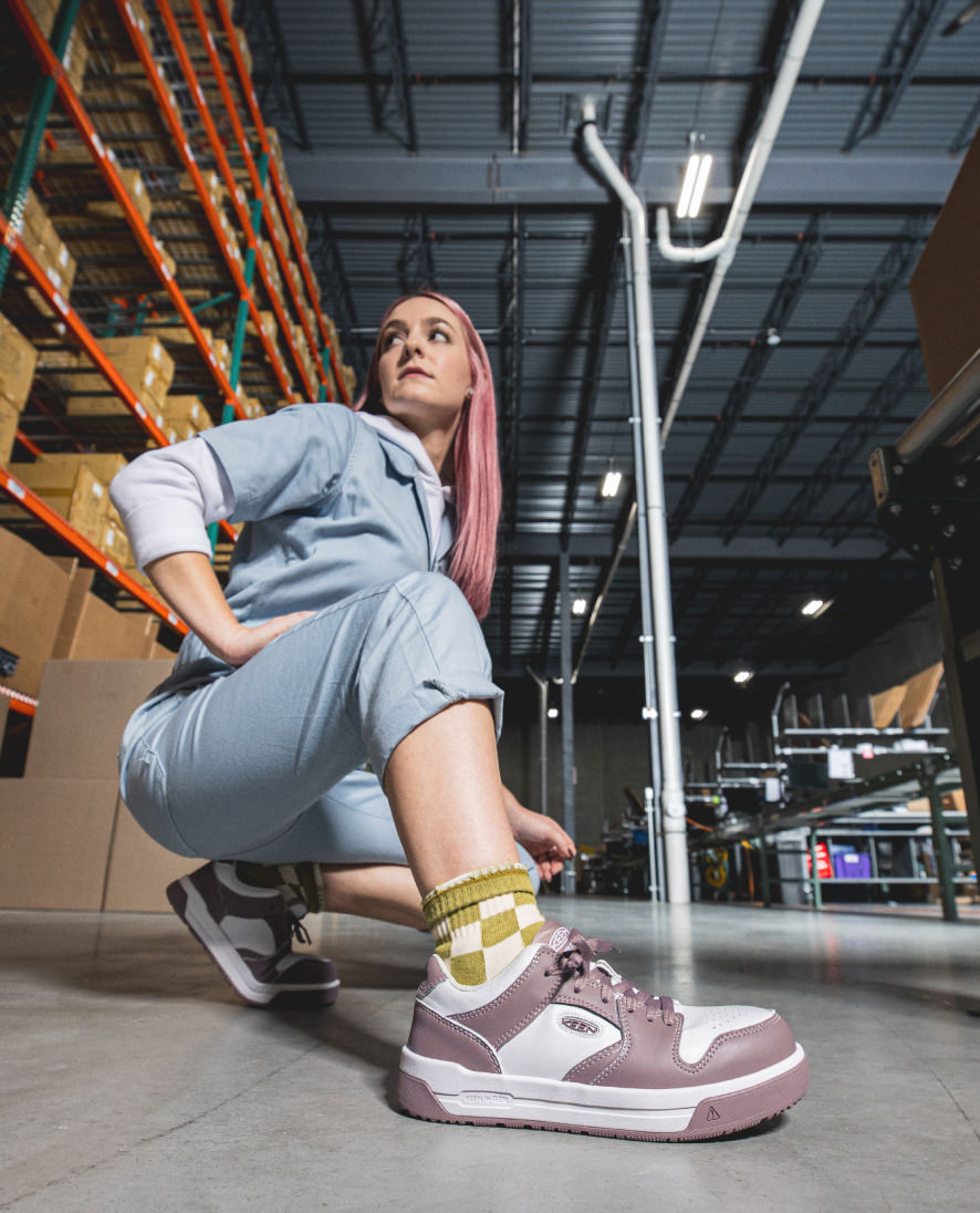 Women's Overton Work Shoe (Carbon Toe) | Toadstool/Star White