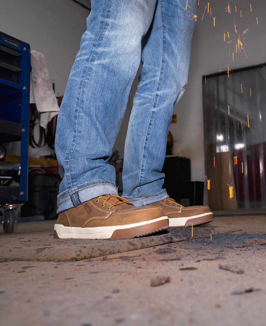 Men's Gibson Boot (Carbon Toe) Belgian/Gum KEEN Footwear