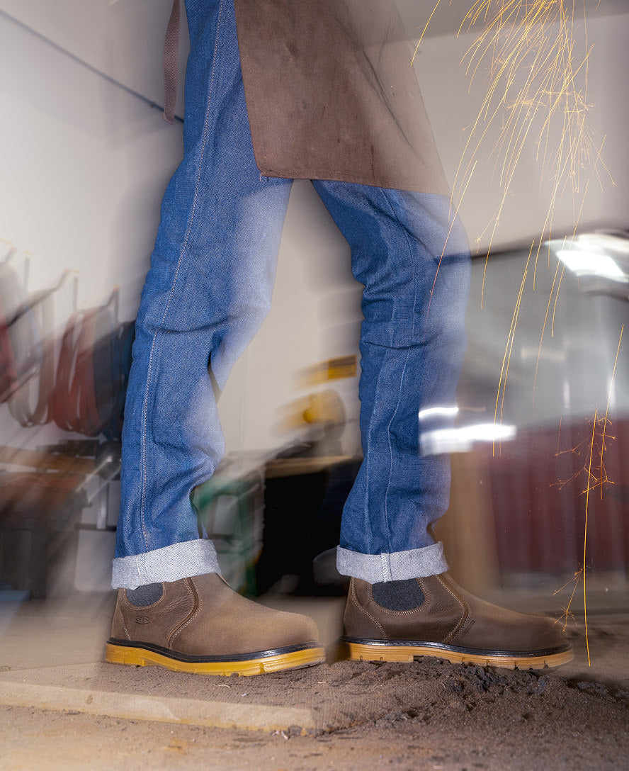 Men's San Jose Chelsea 90° Heel Boot (Aluminum Toe) | Cascade