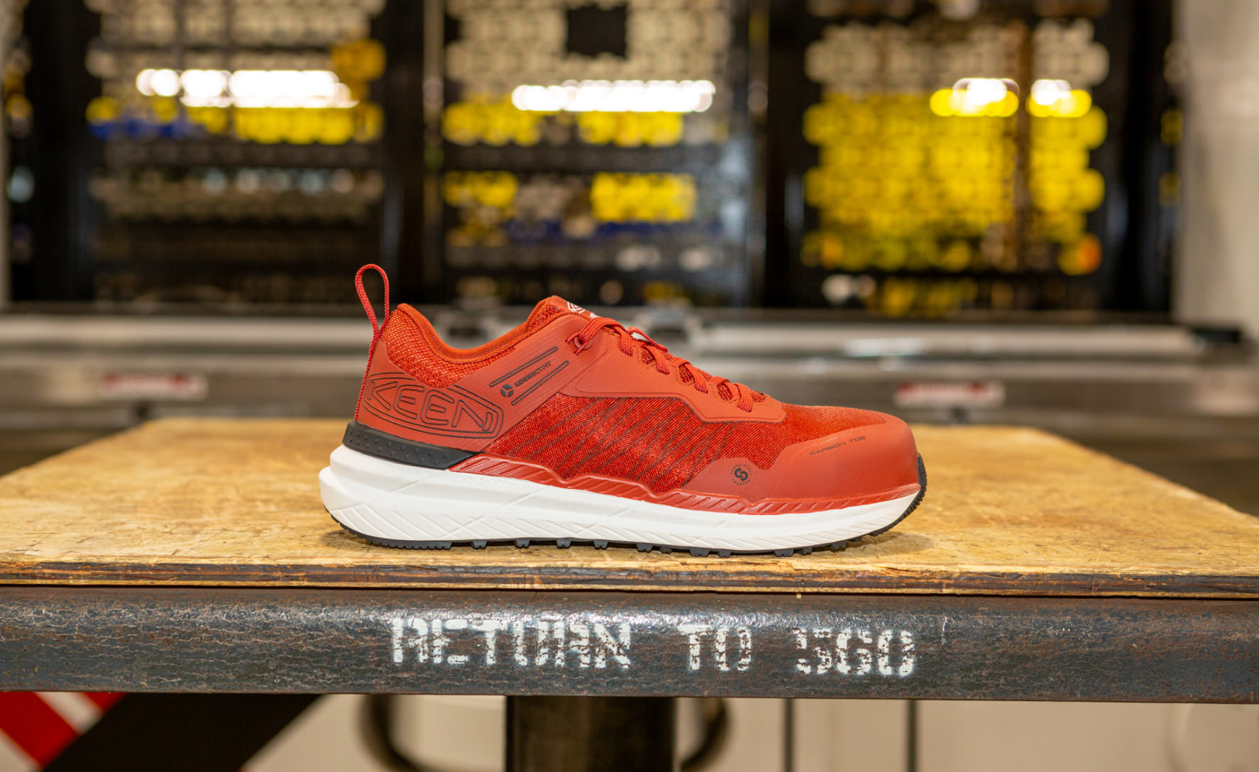 Men's Speedworks Work Sneaker (Carbon Toe) | Red Ochre/Black