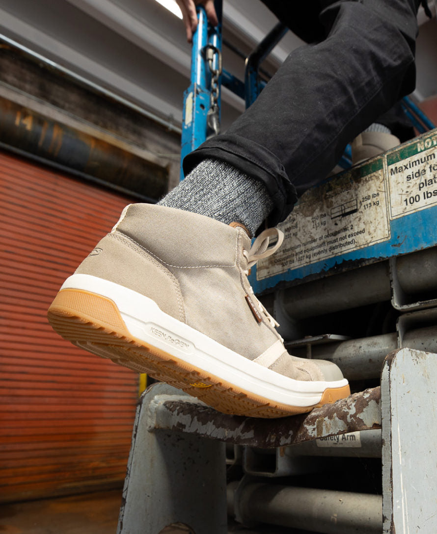 Men's Carbon Toe Leather Work Sneaker | Tan | KEEN Footwear