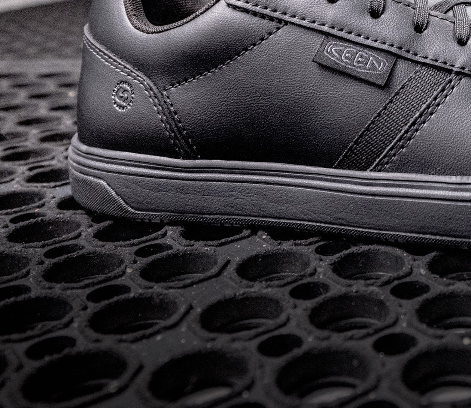 kaenページ Men's Carbon Toe Leather Work Sneaker | Tan | KEEN Footwear