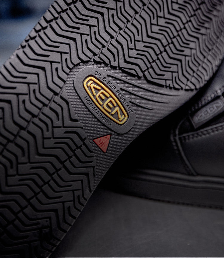 Women's Kenton Shift WTX Work Shoe (Soft Toe) | Black/Black | KEEN