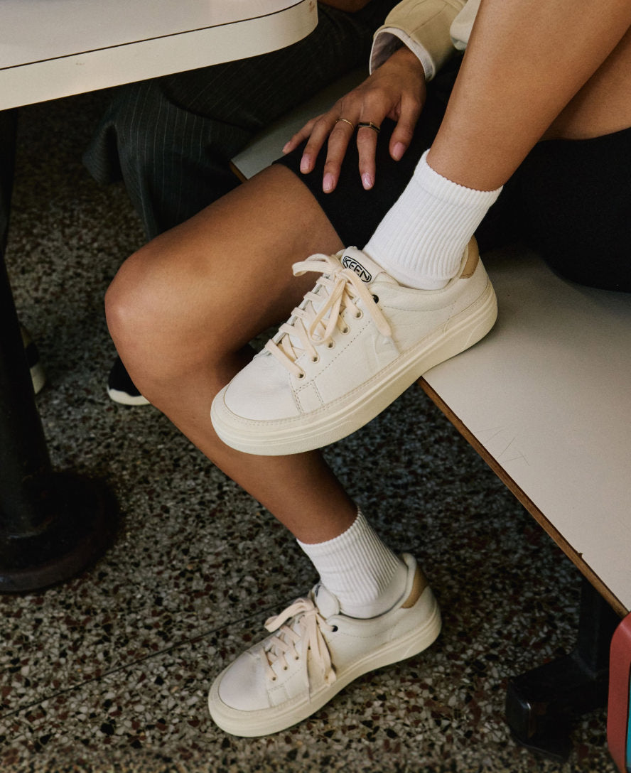 Women's KM1 Leather Sneaker | Birch/Safari | KEEN Footwear