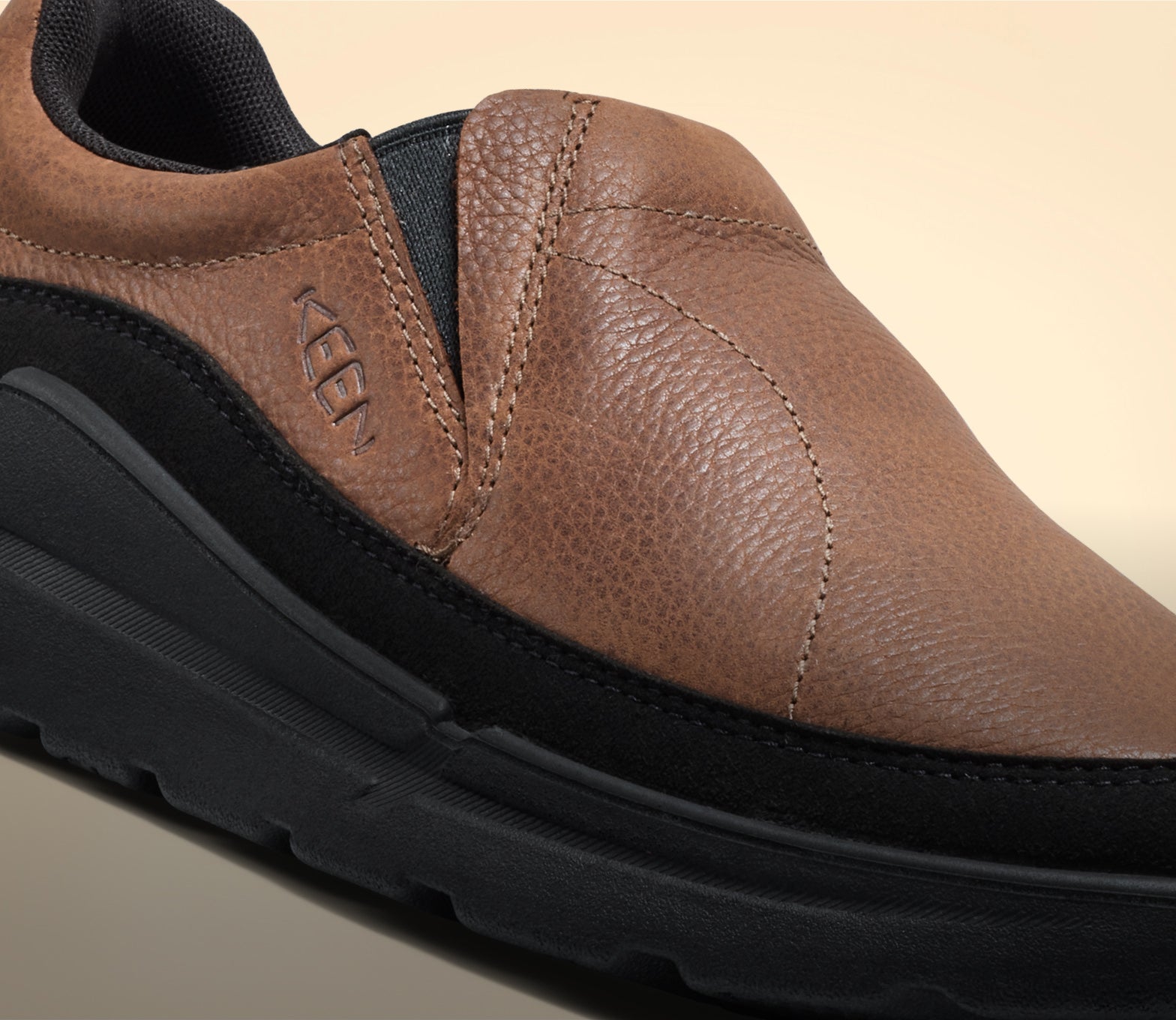 Men's KM2 Leather Slip-On | Bison/Black | KEEN Footwear