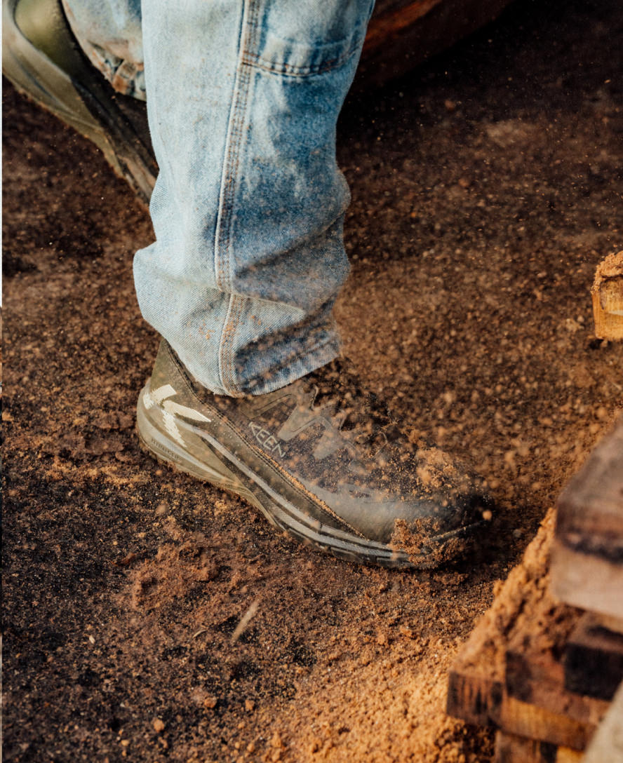 Men's Targhee Blur Waterproof Work Boot (Carbon Toe) | Forest