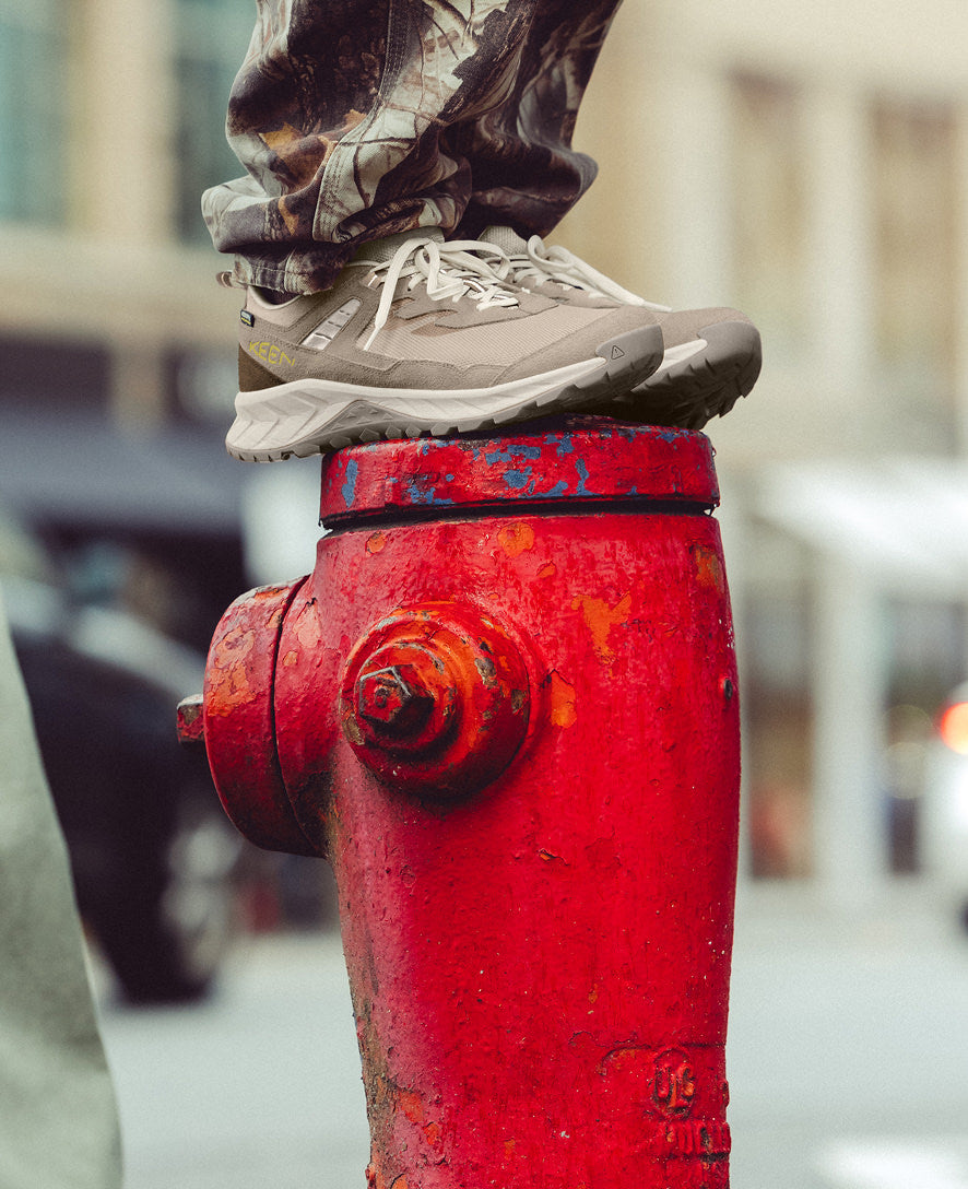Men's Hightrail Vented Hiking Shoe | Brindle/Cream Gold | KEEN
