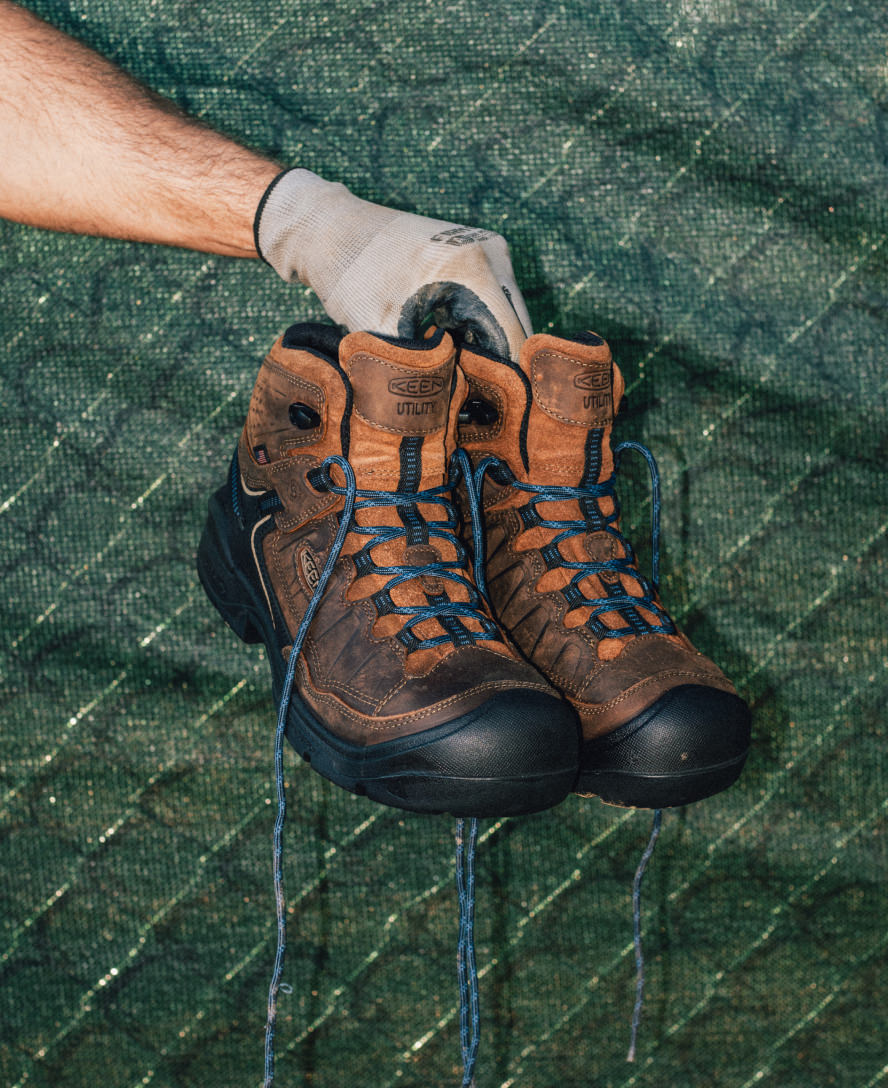 Men's Targhee IV Leather Waterproof Work Boot (Carbon Toe) | Bison