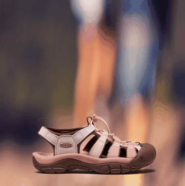 A gif of various colorways of the Gradient Newport sandal collection.