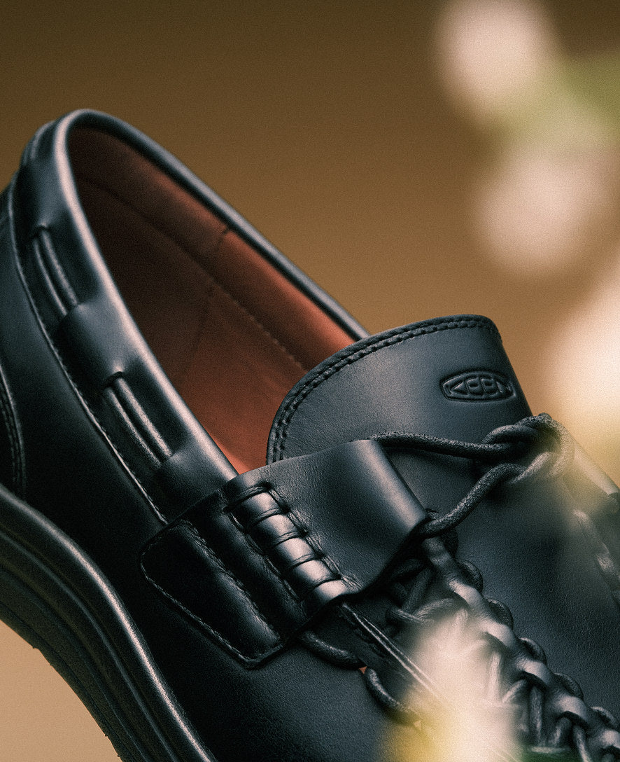 keen dress shoes women's UNEEK Loafer | Nocturnal Black Color:Deep Forest To Boot New York Traveling by foot plp tag: Back in Stock