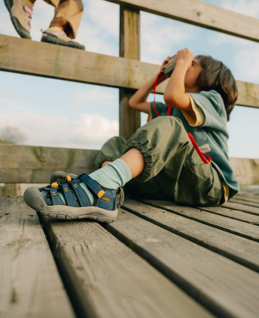 Little Kids' Newport H2 Sandal | Black/Lime | KEEN Footwear