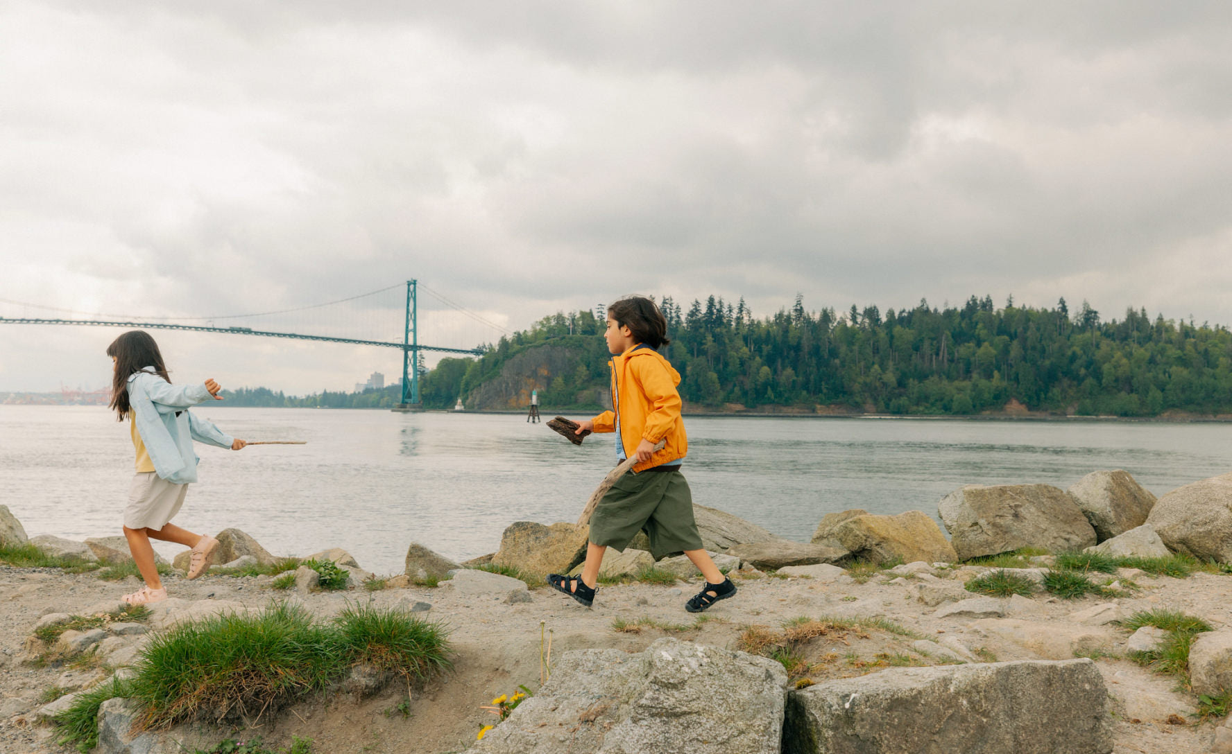 Little Kids' Seacamp II CNX | Naval Academy/Chartreuse | KEEN Footwear
