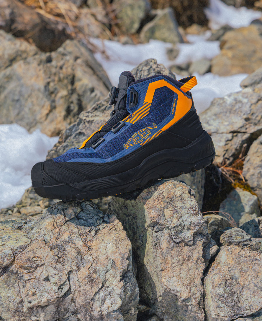 カナマール スニーカー Men's Revel IV EXP CF Polar Waterproof Boot | Naval Academy/Flame
