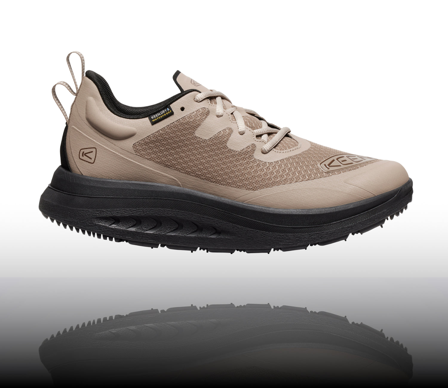 Women's WK400 Waterproof Black Walking Shoe Triple Black KEEN