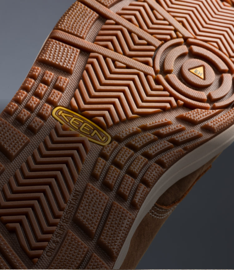 The undersole of a Gibson work sneaker.