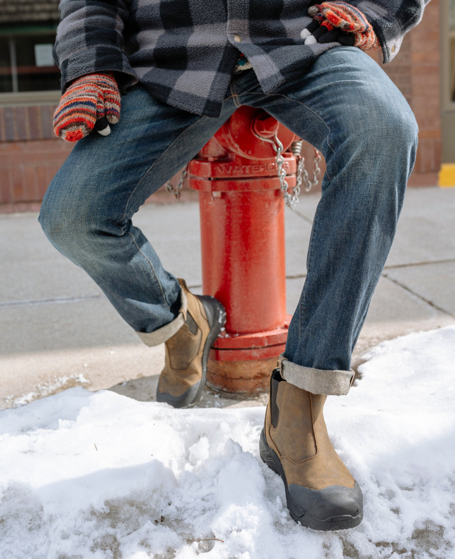 Men's Winter Slip-On Boots | Black | KEEN Footwear