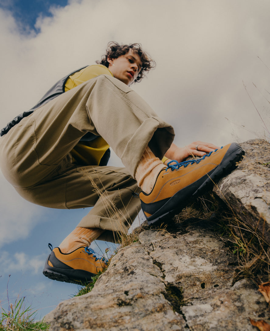 Men's Jasper Sneaker | Aquifer/Lemon Grass | KEEN Footwear