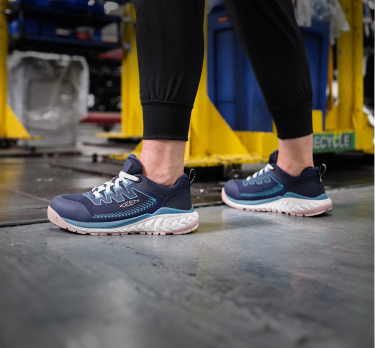KEEN キーン 安全靴 ARVADA アルヴァダ 青 黄色 ブルー Women's Arvada Work Shoes Collection | KEEN Footwear