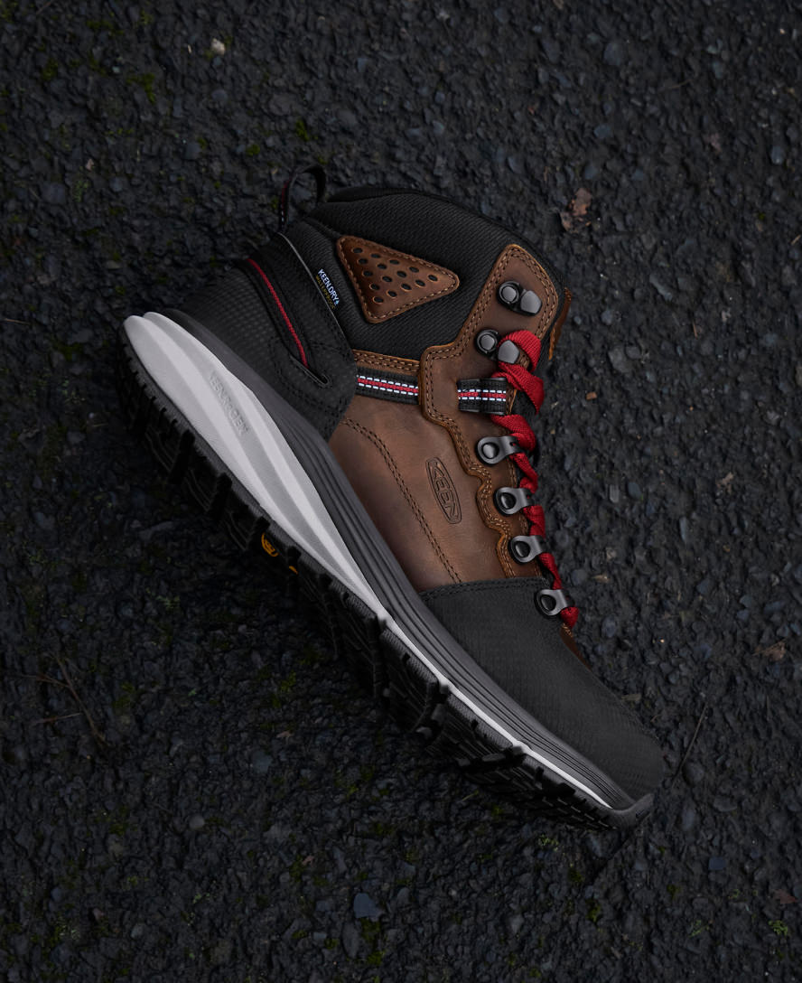 Men's Brown Work Boots - Red Hook Mid WP | KEEN Footwear