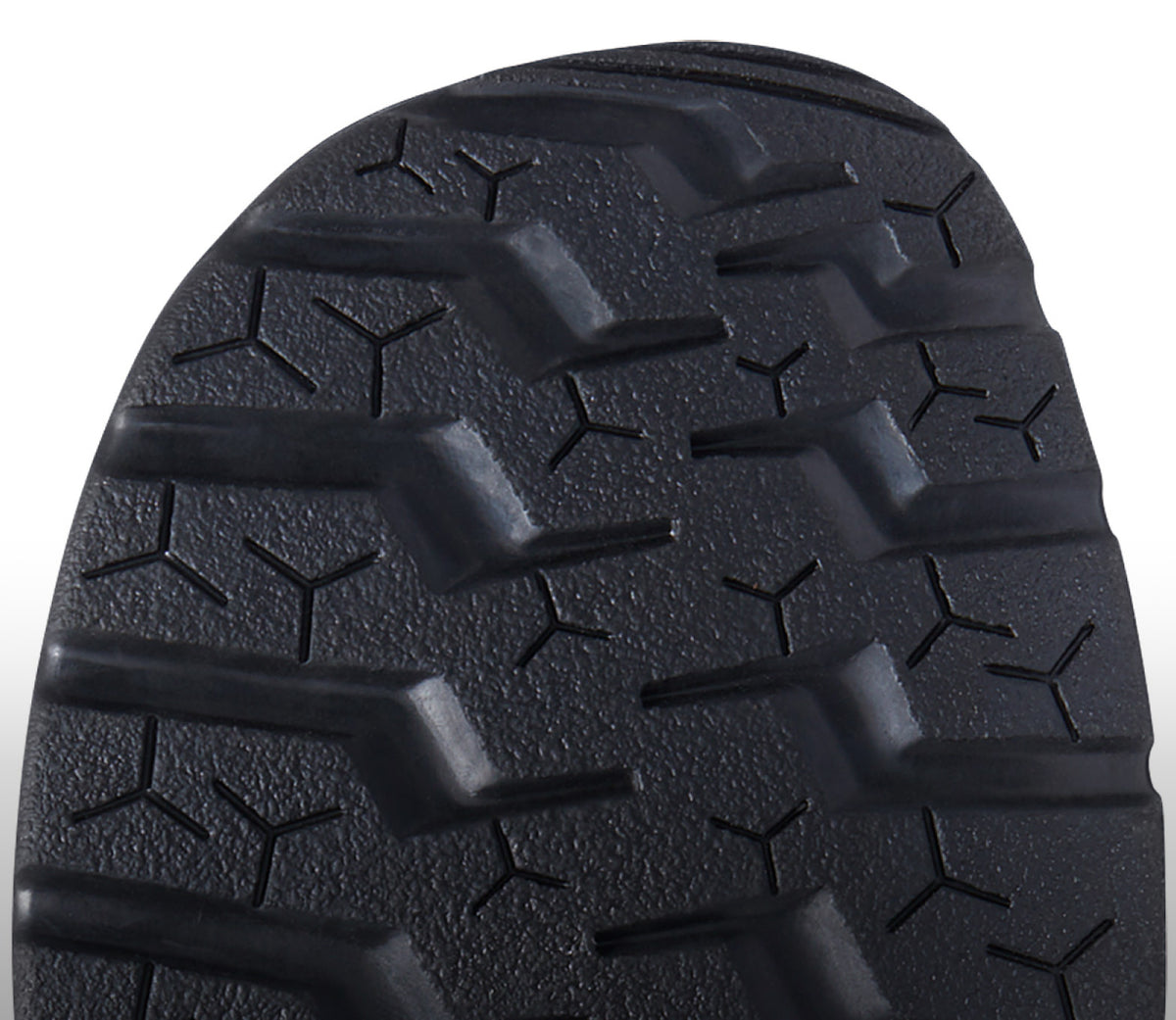 A close-up of the black undersole of a Jasper shoe.