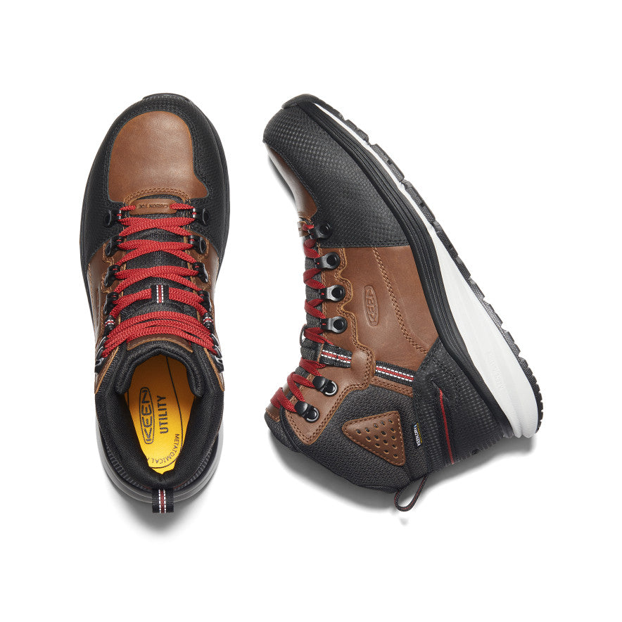 ☺︎出品)安全靴 レッドホーク ミッド メンズ 28 cm Men's Brown Work Boots - Red Hook Mid WP | KEEN Footwear