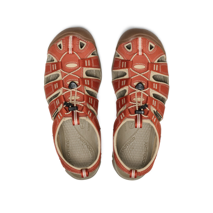 カナキン Men's Clearwater CNX | Burnt Brick/Safari | KEEN Footwear