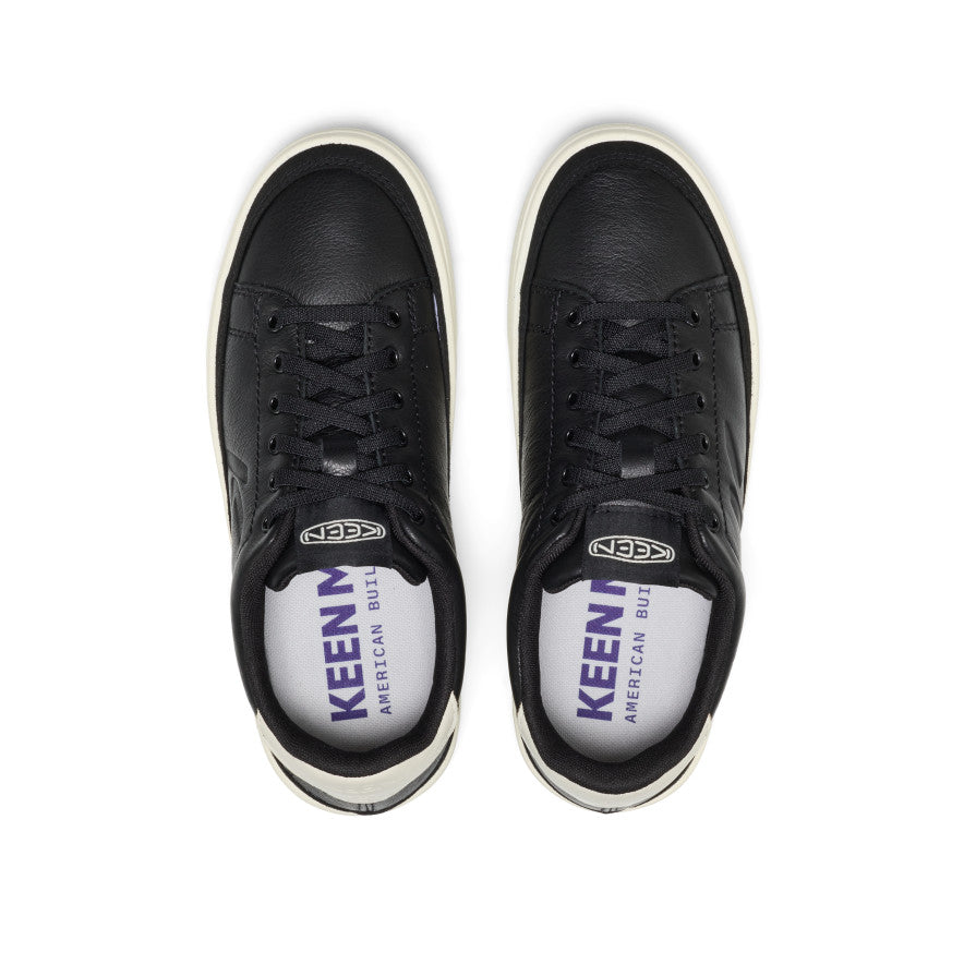 Women's KM1 Leather Sneaker | Black/Birch | KEEN Footwear