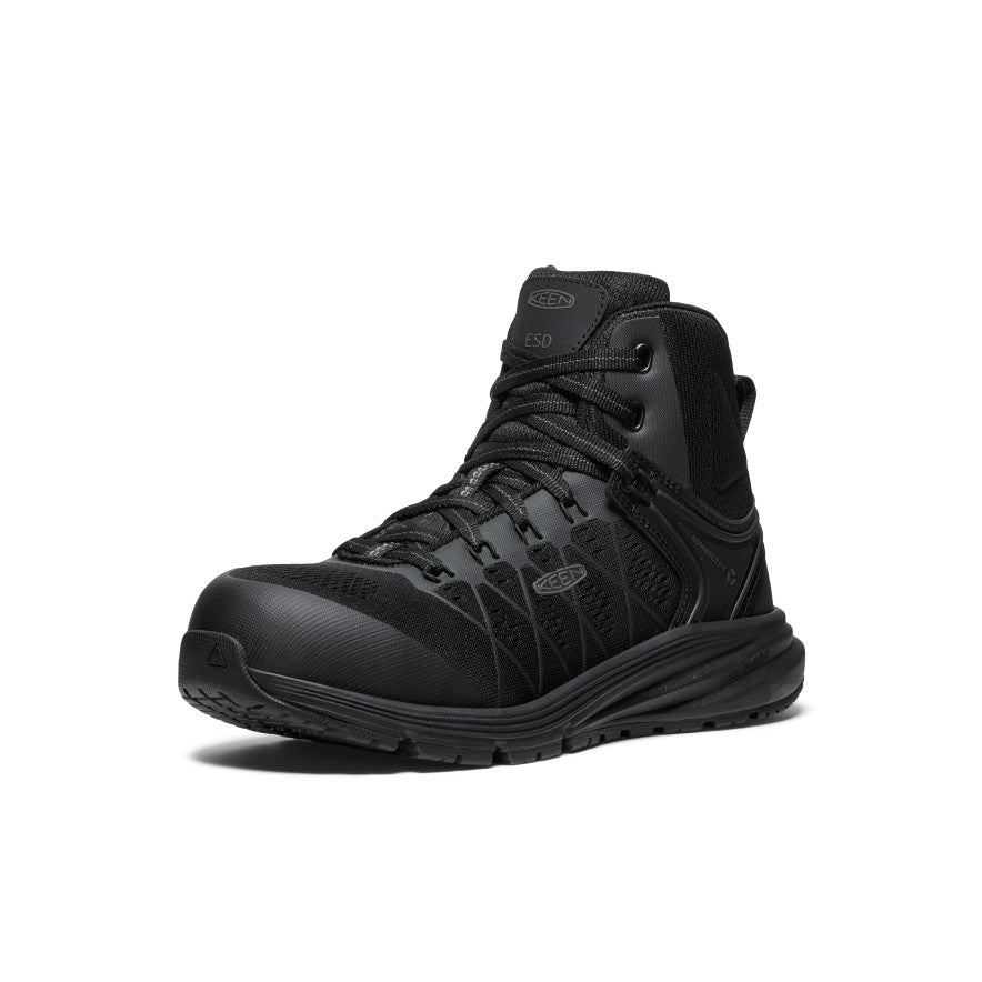 Women's Vista Energy Mid ESD (Carbon Toe) | Black/Black | KEEN