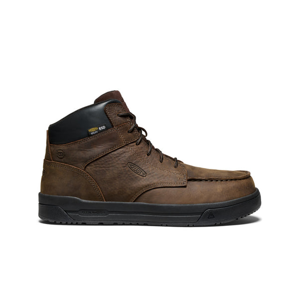 木葉 Men's Gibson ESD Boot (Carbon Toe) | Cascade Brown/Black | KEEN