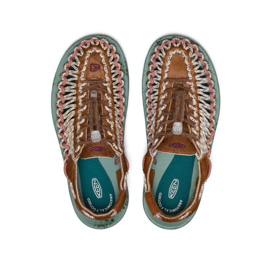 All Gender UNEEK Leather Sneaker | Terrain Roasted Pecan | KEEN