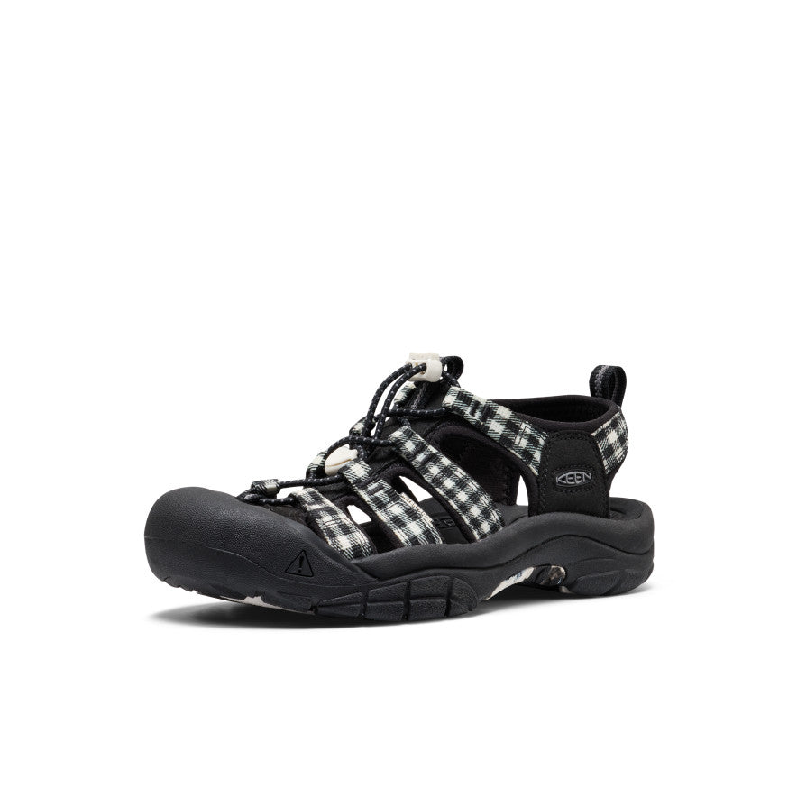 Women's Newport Retro | Black/Gingham | KEEN Footwear