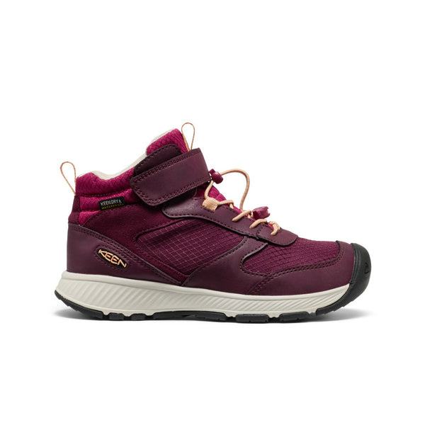 Big Kids' Skua Waterproof Boot | Fig/Peach Fuzz | KEEN Footwear