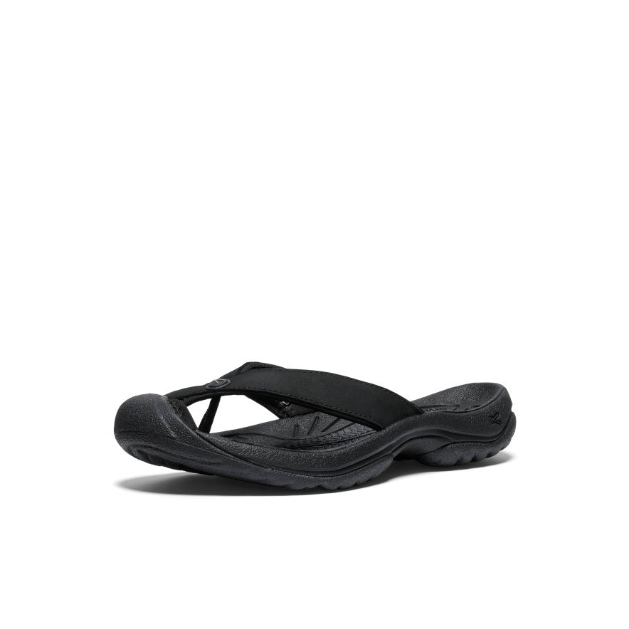 Women's Waimea Leather Flip-Flop | Black | KEEN Footwear